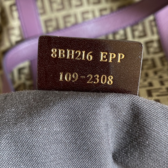 Fendi Purple Superstar Canvas Tote - Picture 13 of 13